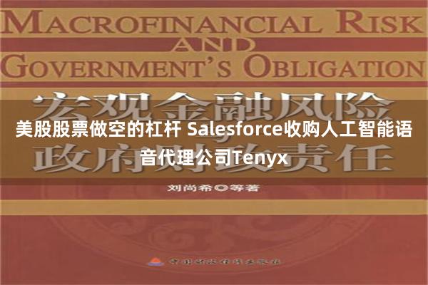 美股股票做空的杠杆 Salesforce收购人工智能语音代理公司Tenyx