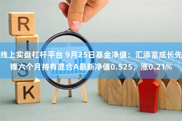 线上实盘杠杆平台 9月25日基金净值：汇添富成长先锋六个月持有混合A最新净值0.525，涨0.21%