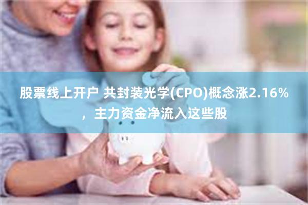 股票线上开户 共封装光学(CPO)概念涨2.16%，主力资金净流入这些股
