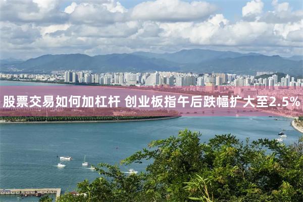 股票交易如何加杠杆 创业板指午后跌幅扩大至2.5%
